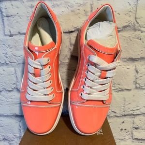 CHRISTIAN LOUBOUTIN Womens Drag/bianco Fun Vieira Orlato Flat Patent Nappa Drag